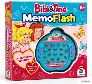 Schmidt Bibi & Tina MemoFlash elektronisches Gedächtnisspiel ab 6 Jahre D6