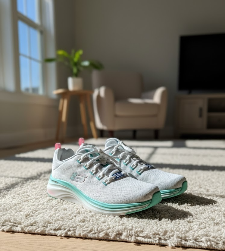 SKECHERS Damen-Slipper Bobs Infinity Strick/Mesh Weiß Gr. 37 ✅