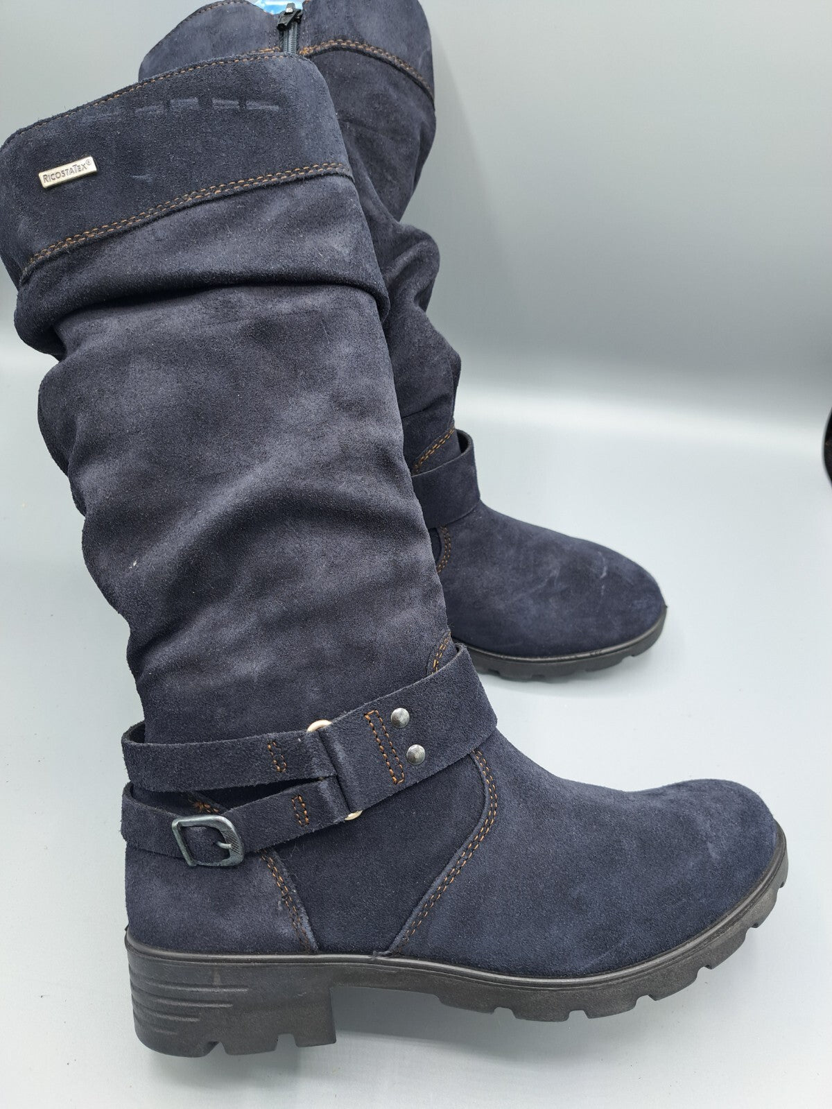 Ricosta Tex Damenstiefel Dunkelblau Größe 36 Winter Stiefel Komfort