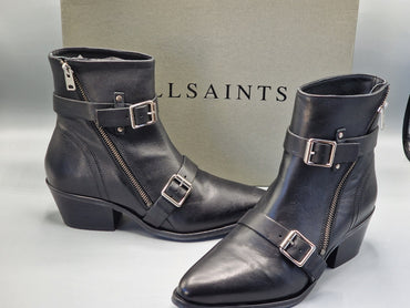 Allsaints Lior - Zip Boot - Calf, Damen, Größe 40, Schwarz
