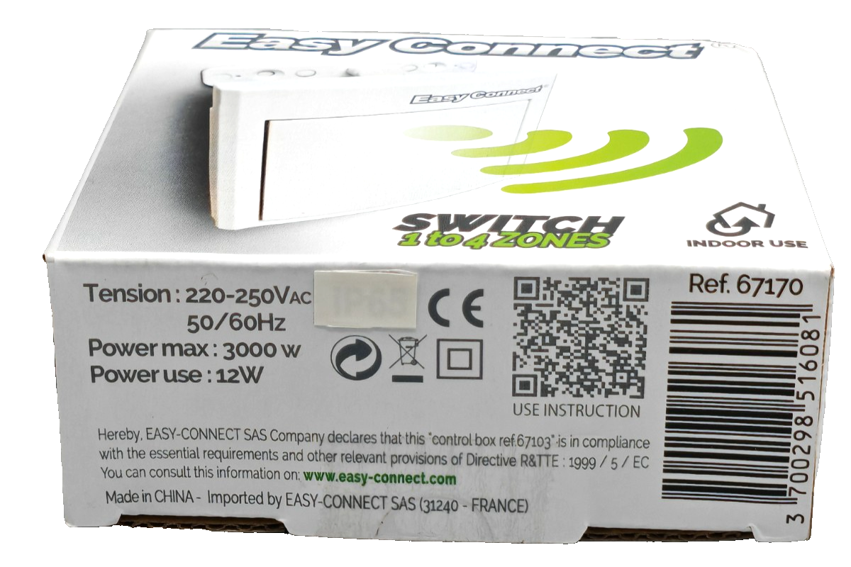 Easy Connect 67170 Funk Schalter 1-4 Zonen Gartenbeleuchtung Wireless Switch A34