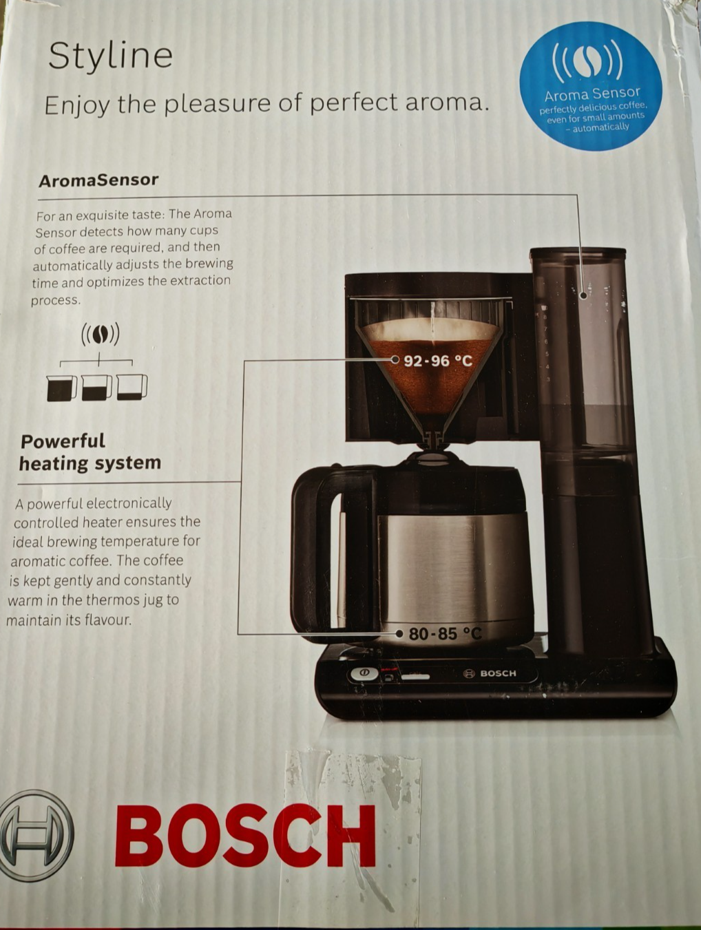 Bosch Styline TKA8A053 Filterkaffeemaschine Thermokanne Aroma Sensor 1,1L B-07