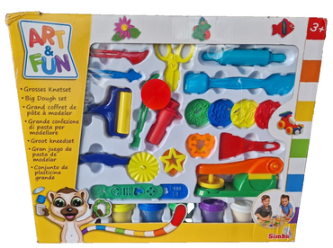 Simba Art & Fun, Großes Knetset mit Zubehör, 21 teilig, 300g Knete