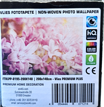 ENKii Vlies Fototapete Blumen Rosa Pink Blüten 200x140 cm Premium Plus E2