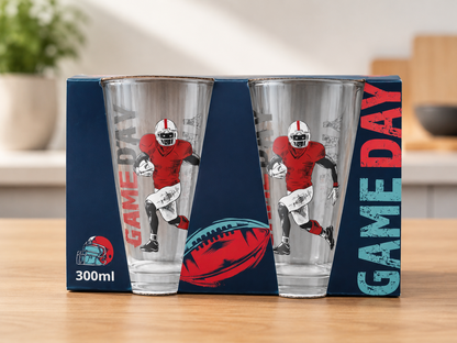 Moritz Moritz 2er Trinkgläser Game Day Edition Football Glas Set Cocktail B6