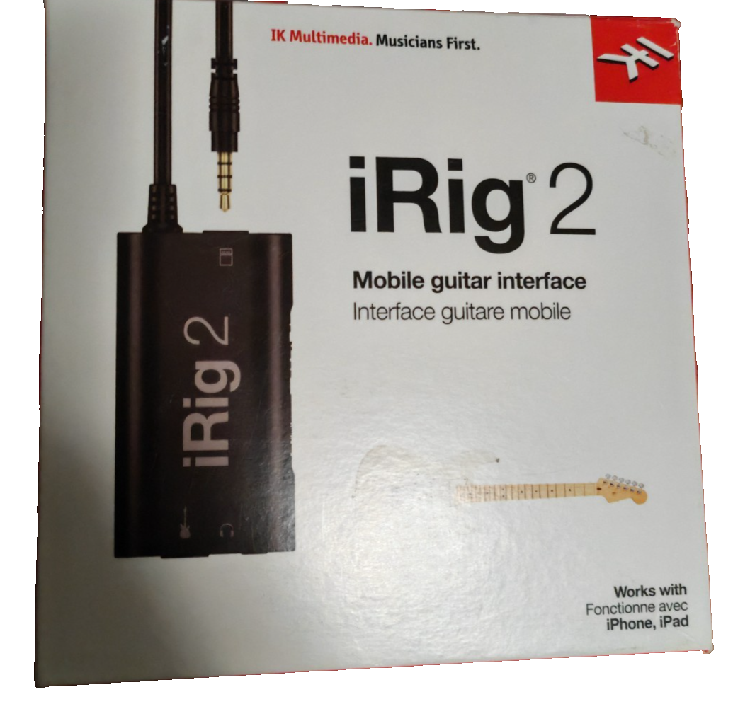 IK Multimedia iRig 2 Gitarren-Schnittstellenadapter - Schwarz