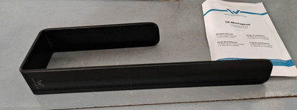 WEISSENSTEIN Ersatzrollenhalter Schwarz Edelstahl WC ohne Bohren 3M 22cm E1