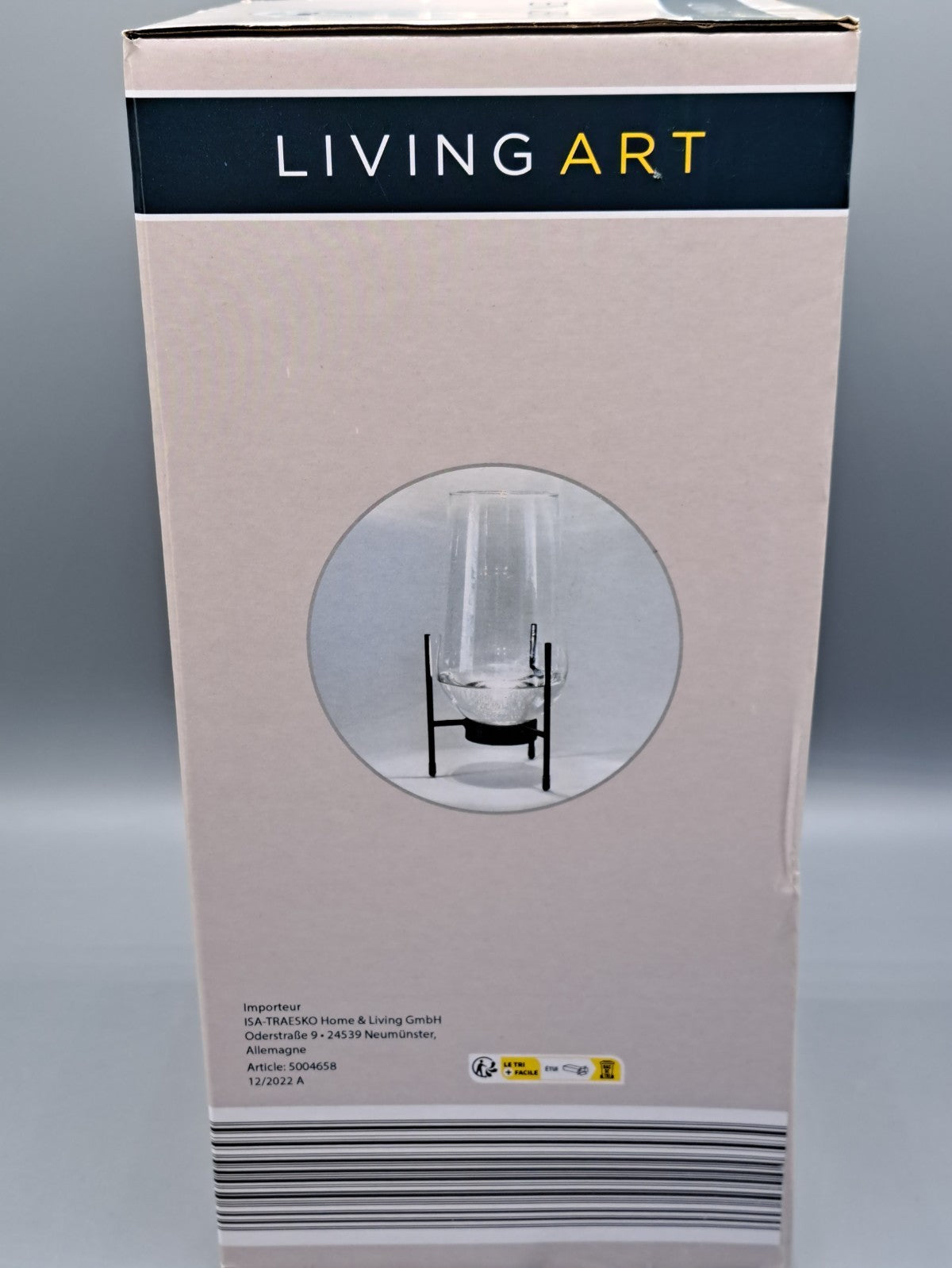 Living Art LED-Vase Modern Dekoration 29 cm Beleuchtung Blumenvase