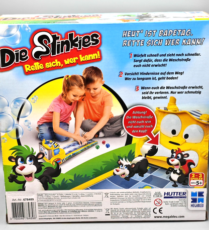 Megableu Die Stinkies Rette sich wer kann Kinderspiel 2-3 Spieler ab 5 D4