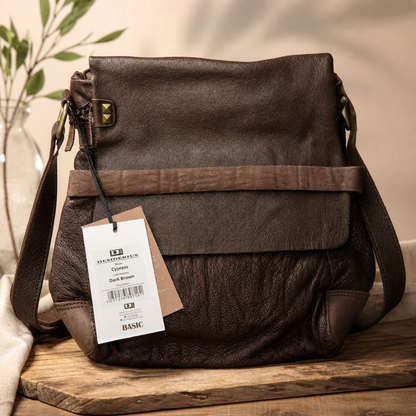 Desiderius Basic Cypress Tasche Braun Echtleder Unisex Ledertasche Schulter H2