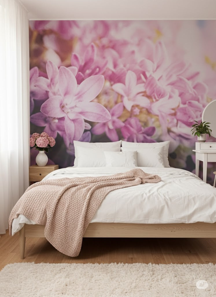 ENKii Vlies Fototapete Blumen Rosa Pink Blüten 200x140 cm Premium Plus E2