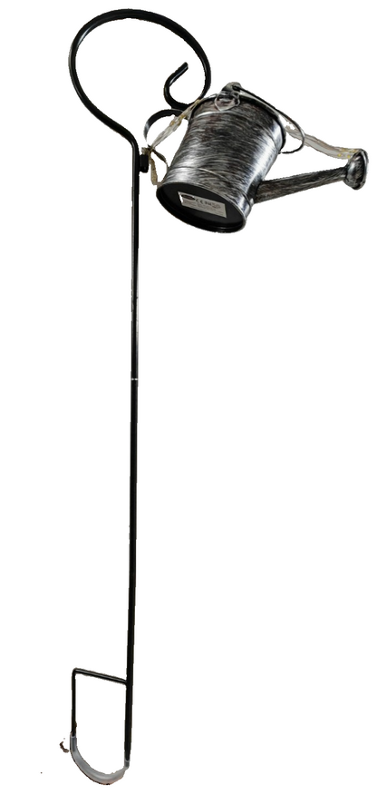 Best Season Solar Gießkanne LED Gartenstecker Metall Silber 03163 C5