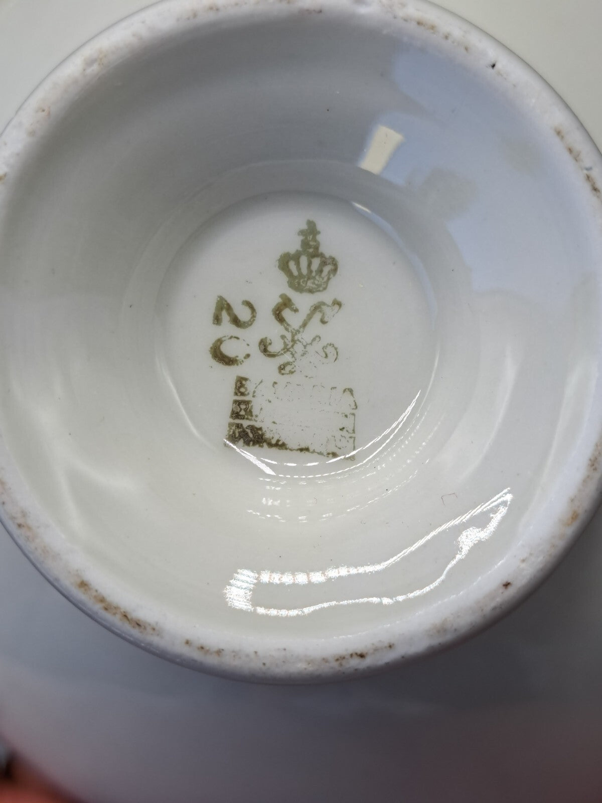 Bavaria Elfenbein Porzellan 1 Tasse Untertasse Teller Kaffee-Set Sammler
