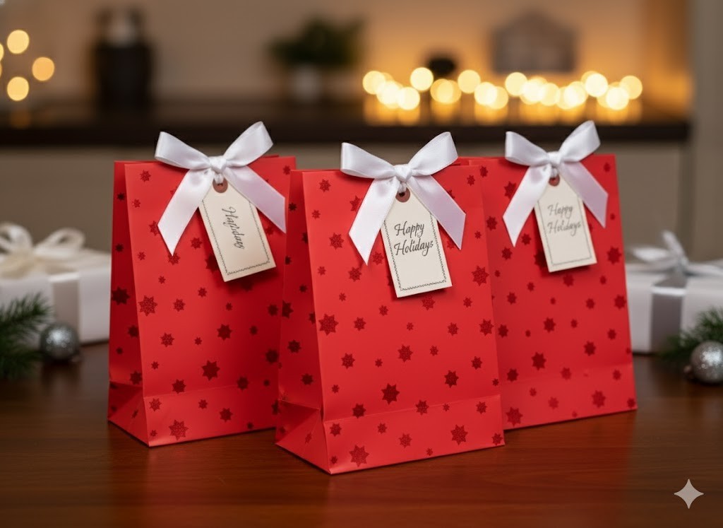 3x Stewo Geschenkverpackung, Tüten, Design 14x10 cm