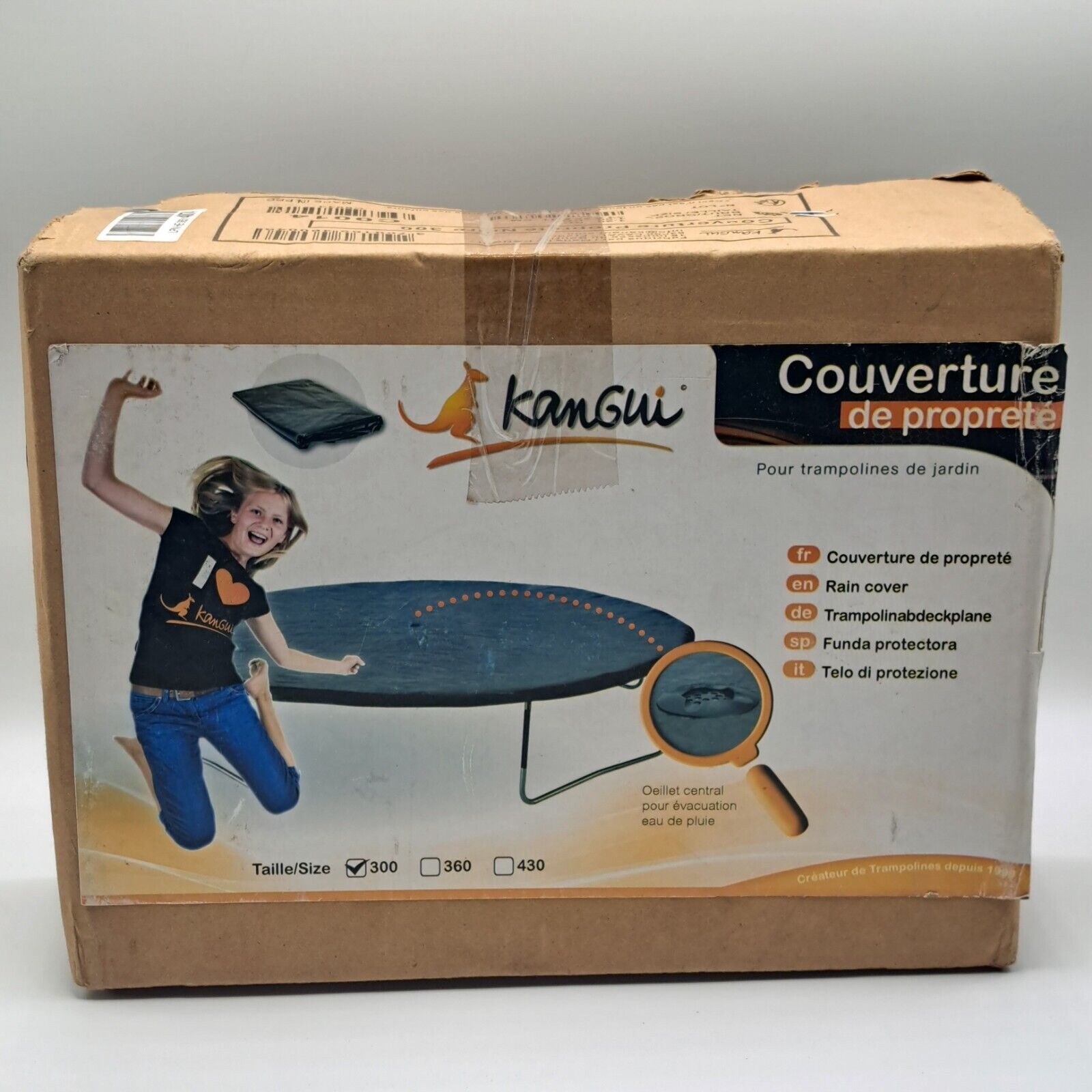 Kangui Couverture de Proprete Trampolinabdeckplane 300 cm