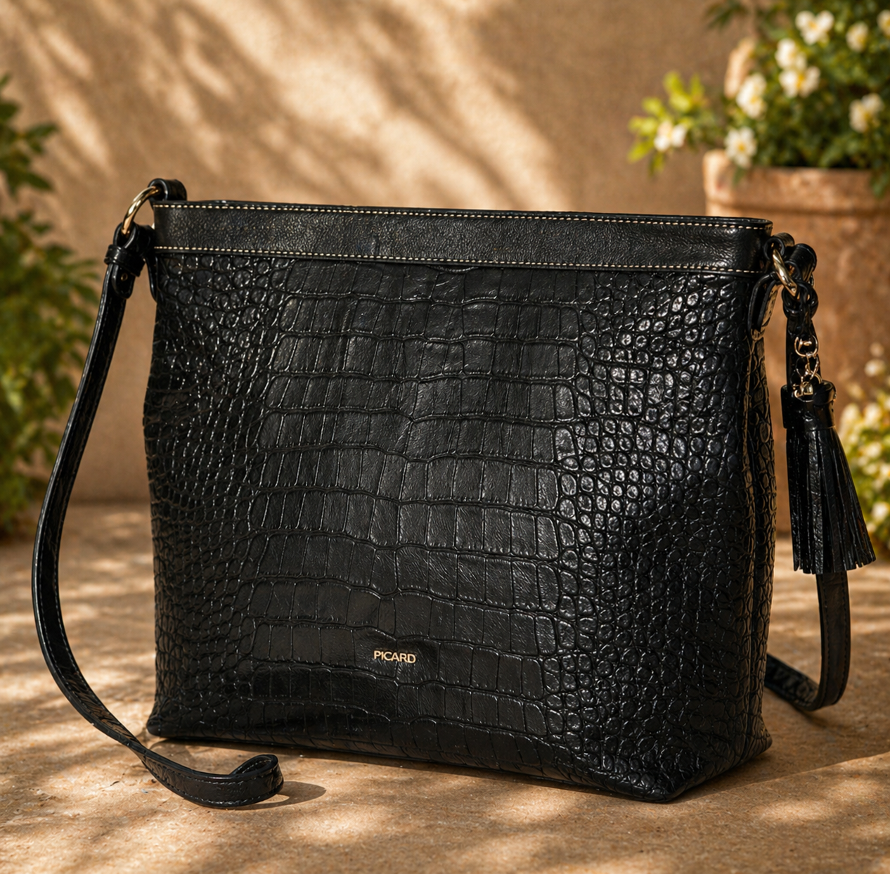 Picard Sammy Handtasche Damen Schwarz Damentasche Tasche modern