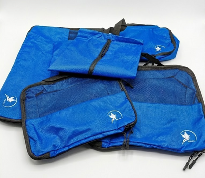 Obics Kulturbeutelset Blau 5er Set Reise Waschtasche Organizer