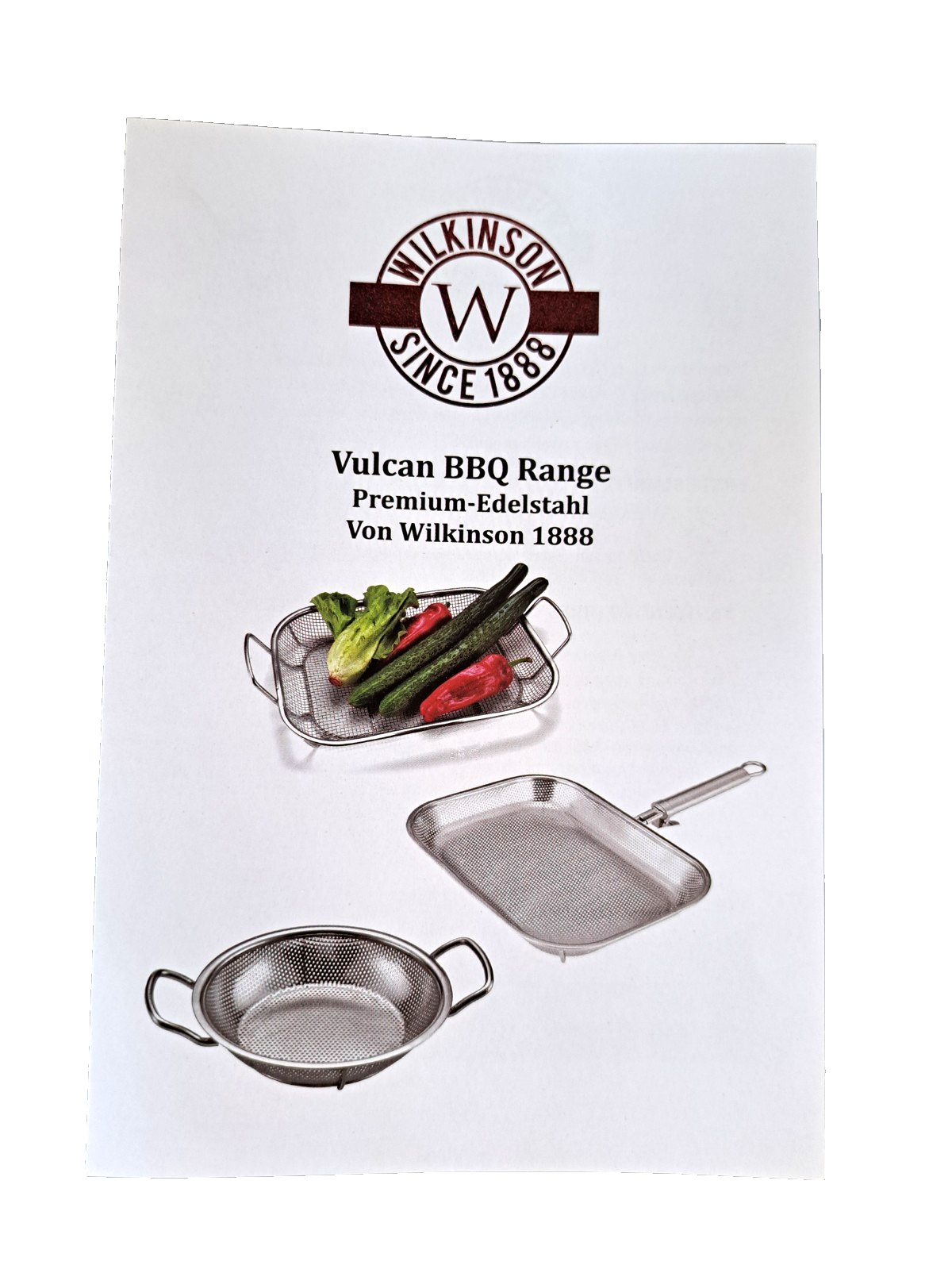 WILKINSON 1888 LTD Grillpfanne Perforiert abnehmbarer Griff Edelstahl HA21