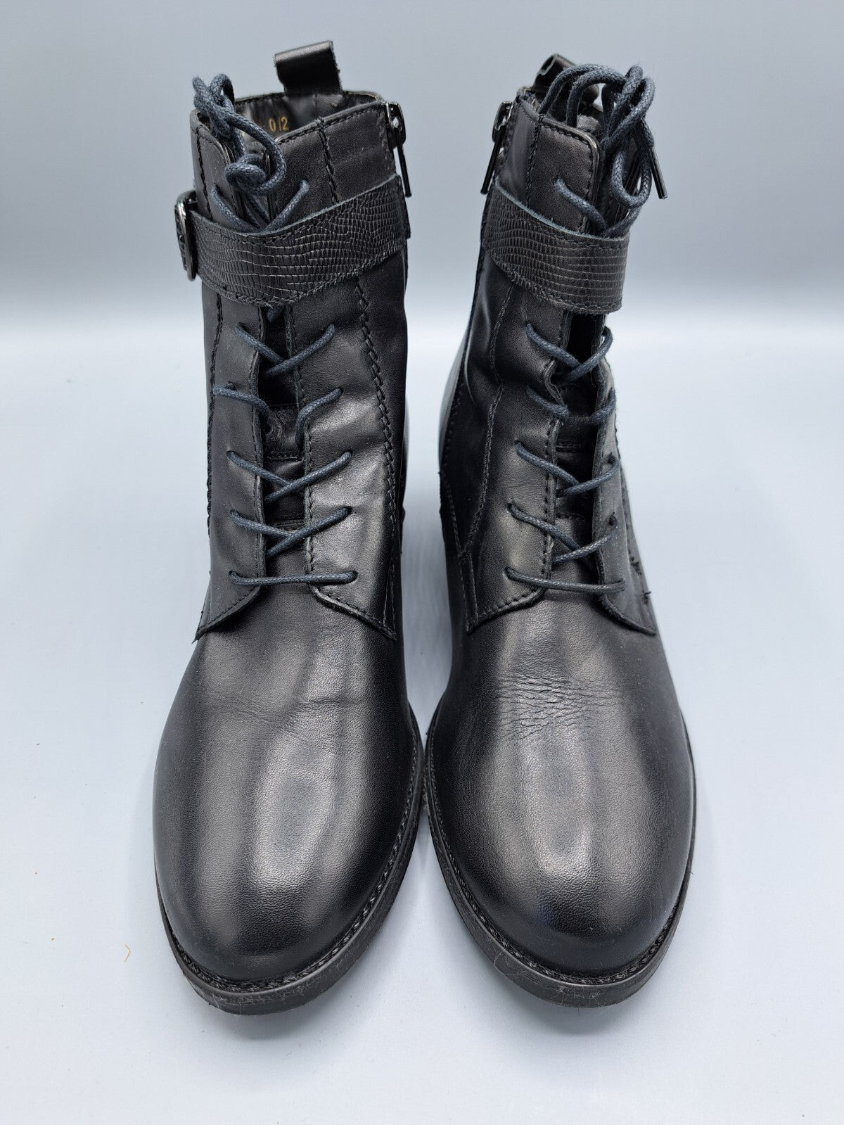 Tamaris Damenschuhe Stiefel Schwarz Größe 39 Leder Komfort Schuh Herbst/Winter