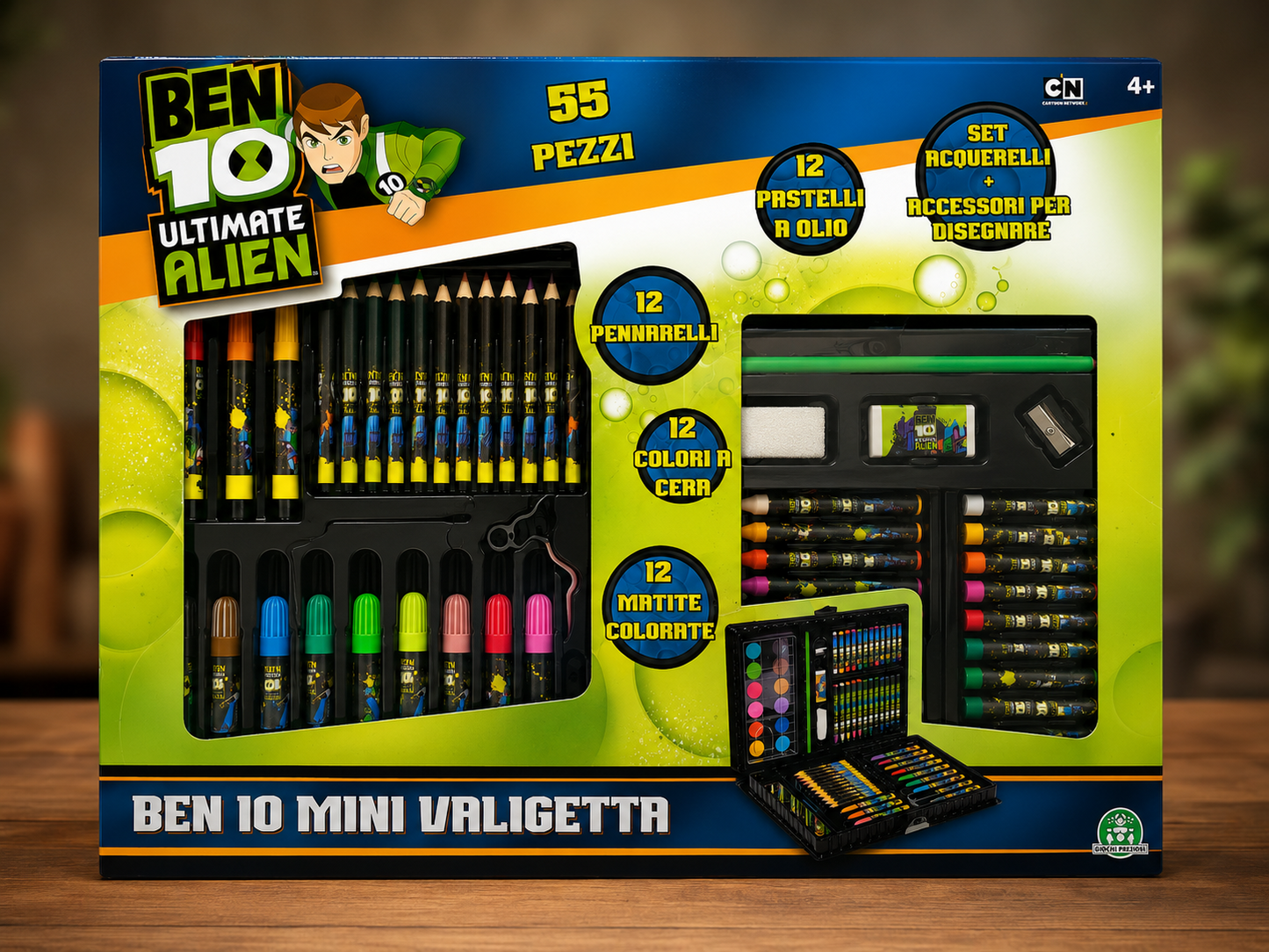 Ben 10 Ultimate Alien Malkoffer 55tlg Malset Buntstifte Filzstifte Farben D9
