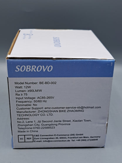 Sobrovo LED Wandlampe 2er Set Wandleuchte Innenbeleuchtung