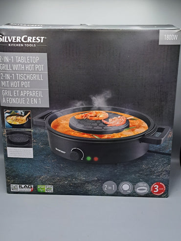 Silvercrest 2 in 1 Tischgrill mit Hot Pot