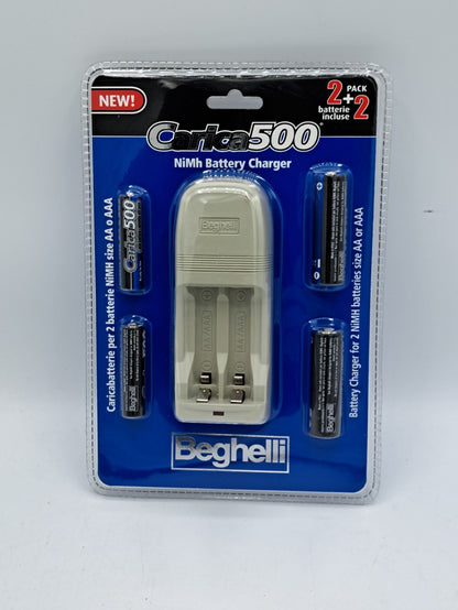 Beghelli 8861 Carica500 Ladegerät inkl. Batterien Schnellladegerät