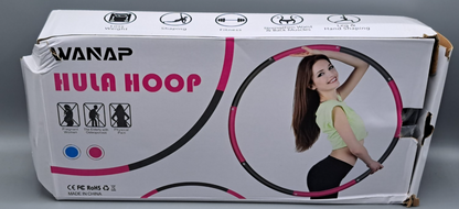 Wanap Fitness Hula Hoop 1 kg – 8 Teile 95 cm Trainingsreifen Blau
