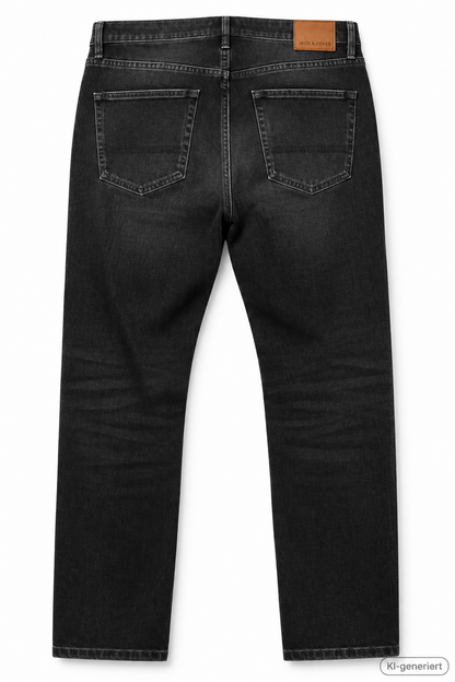 STRANDFEIN Menswear Herren Jeans Gr. 48 Schwarz lange Form Stretch Denim D2