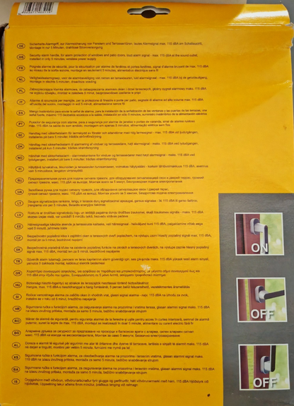 Schellenberg 46510 Sicherheits-Alarmgriff Fenstergriff Alarm Silbergrau 115dB A2