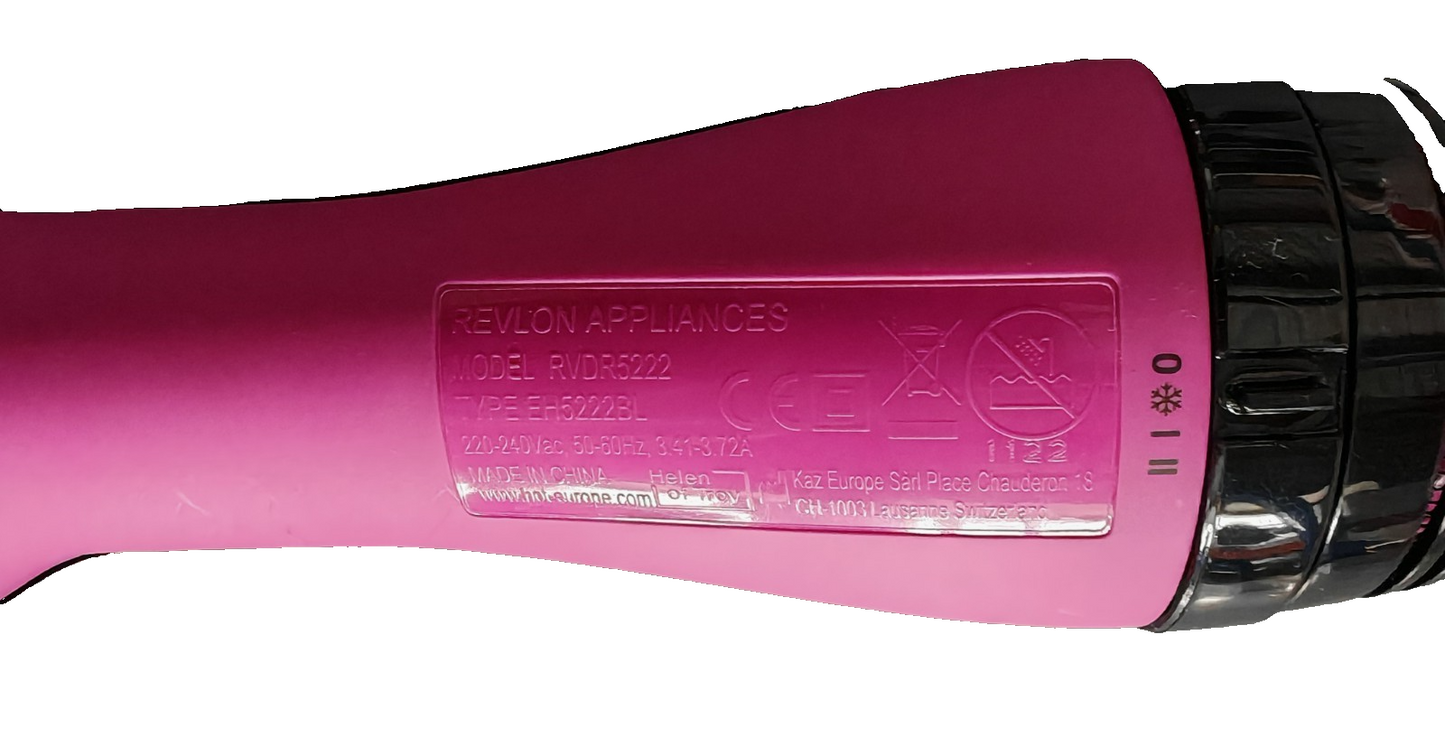 Revlon Pro Collection One Step RVDR5222 Warmluft und Volumenbürste - Pink C1