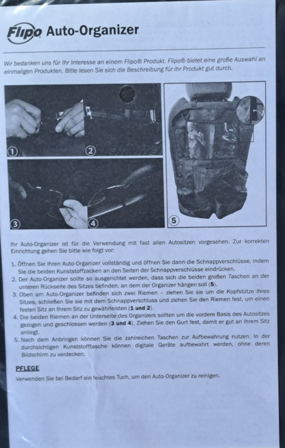Flipo Auto-Organizer, QVC, Ordnung, Auto