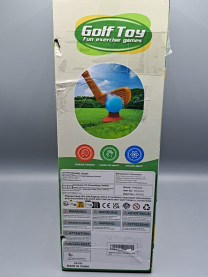 HYAKIDS Golf Set Spielzeug für Kinder mit 4 bunten Golfschläger 8 Golfbälle 2 Pr
