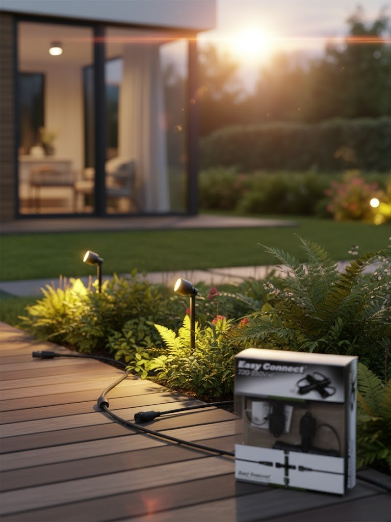 2x Easy Connect 66330 X-Verbinder 3 Ausgänge IP67 16A Gartenbeleuchtung HA34