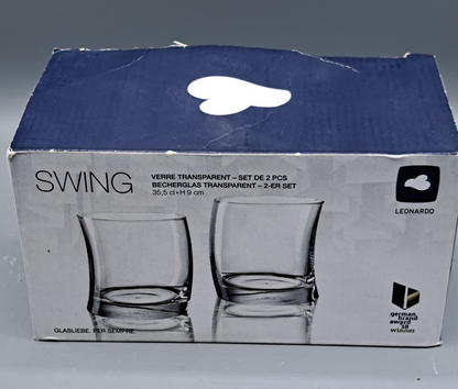 Leonardo SWING 2er Set Gläser 35,5cl Trinkgläser klar transparent Glas