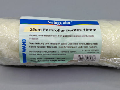 Swing Color Farbroller 25cm Perltex 18mm Malerrolle Farbwalze Wandfarbe Profi B1