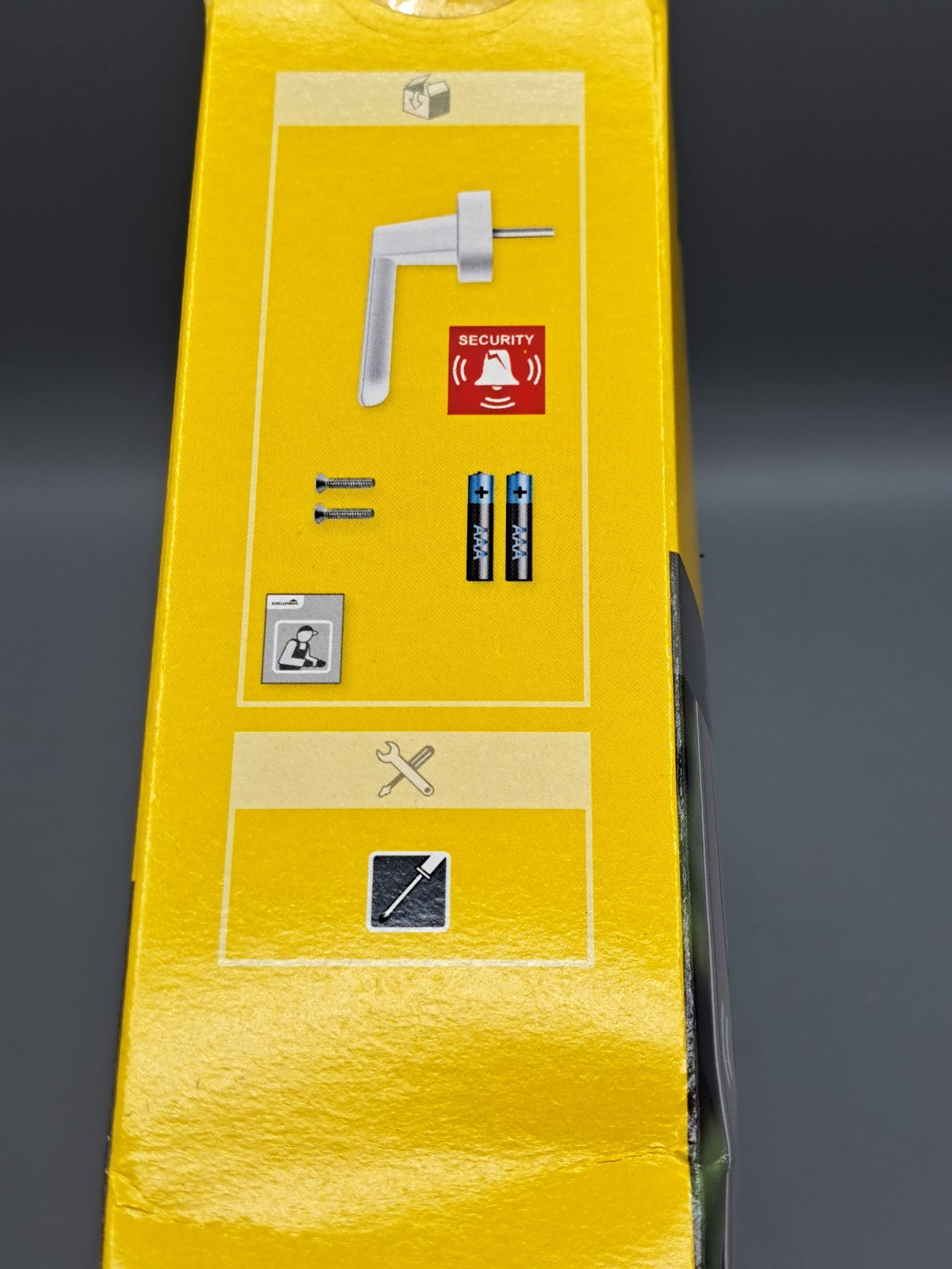 ALARM SYSTEM Schellenberg 46507 Sicherheits-Alarmgriff weiß - 43 mm 115dBA