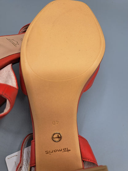 Tamaris Damenschuhe Elegant Rot Größe 40 Bequeme Damen Schuhe