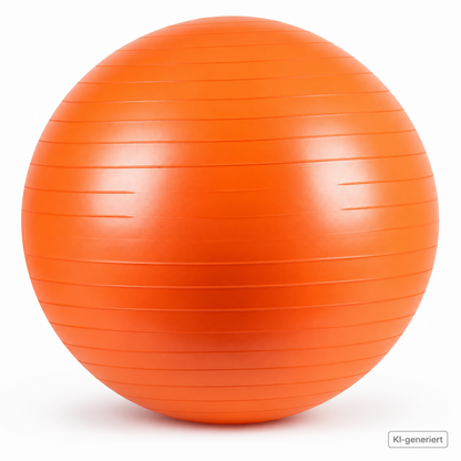 WFX Orion Gymnastikball 65cm Orange Fitnessball Sitzball inkl. Luftpumpe E2