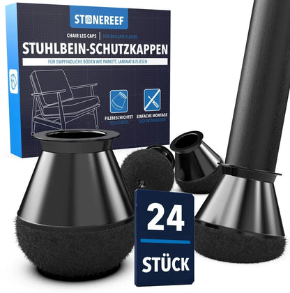 stonereef 24 Stuhlbeinkappen Bodenschoner Stuhlgleiter Möbelschutz A2