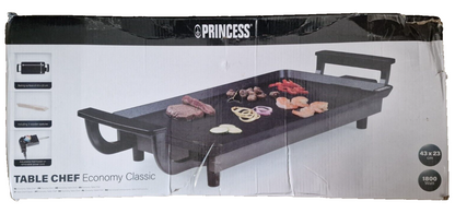Princess Table Chef Economy Classic Tischgrill 1800W 43x23cm Elektrogrill C6