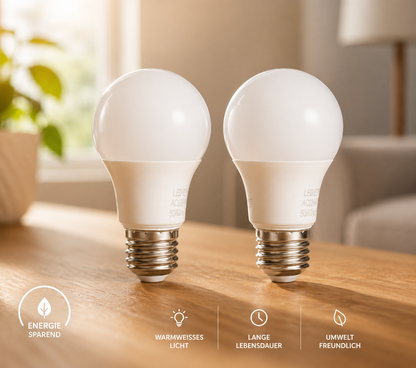 my HOME stories 2x LED Birnen E27 7W dimmbar Ersatzglühbirnen Set
