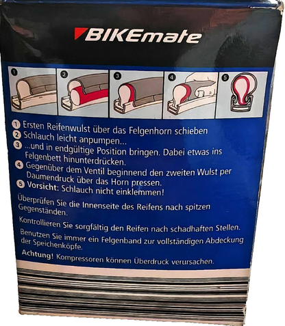 Bikemate Fahrradschlauch 28 Zoll Doppelpack 28/47-622 AV Autoventil 2er Set E4