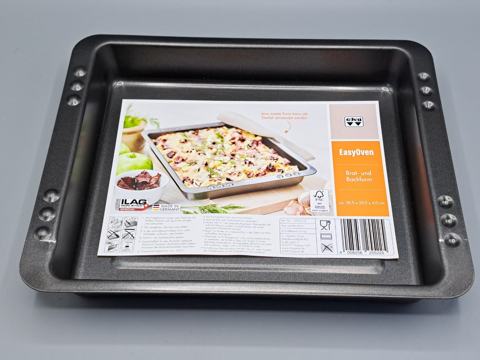 CHG Easy Oven Brat- und Backform 28x5x23x4 cm