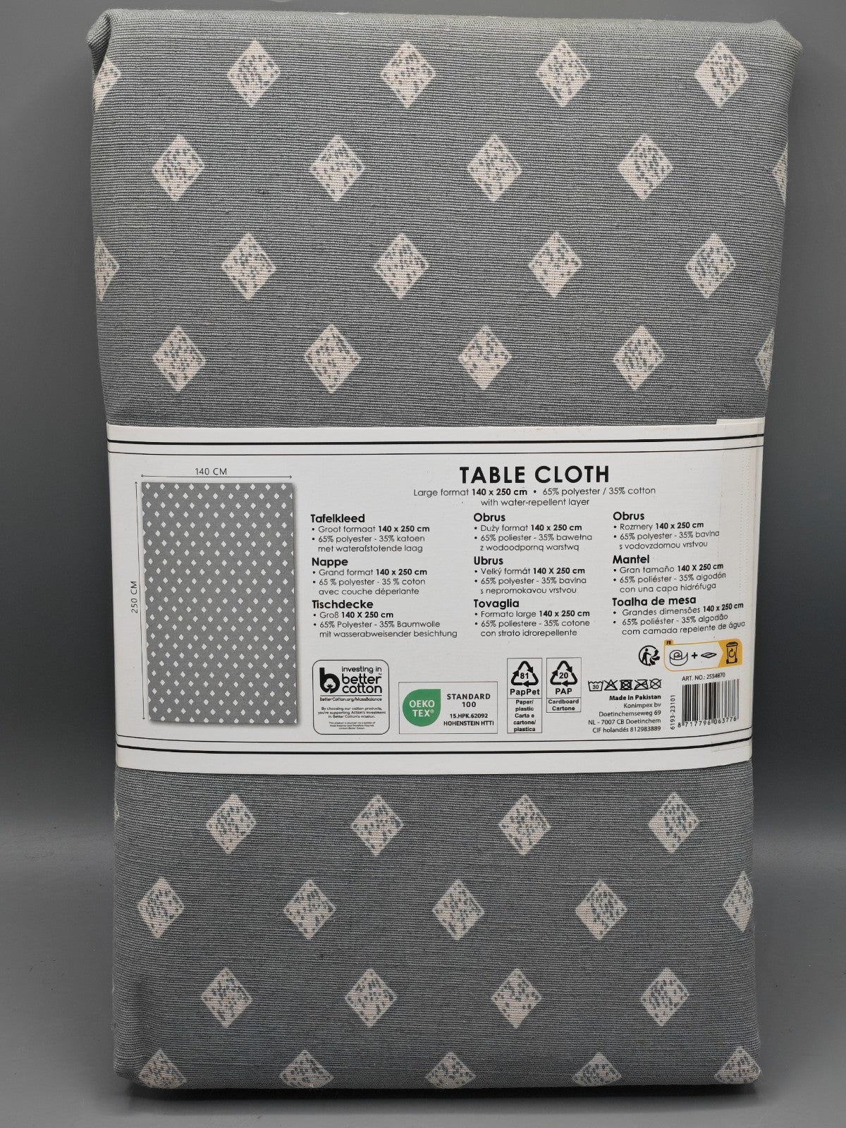 Tischdecke 140x250cm, Water Repellent