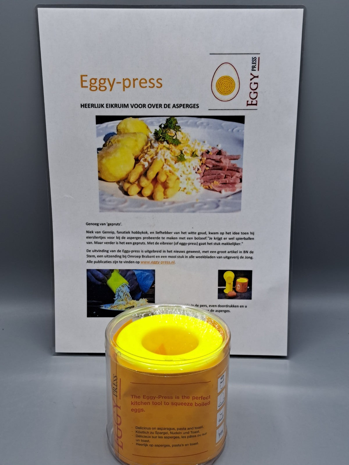 Eggy-Press Eierpresse Küchenhelfer Kochen Eier Presse Eiweiß & Dotter