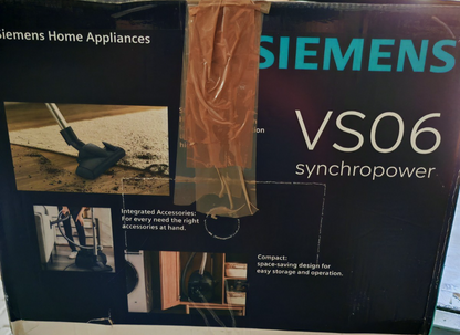 Siemens Staubsauger mit Beutel synchropower VS06B112A, Bodenstaubsauger HA14