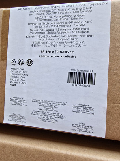 Amazon Basics Gardinenstange 218-305cm ausziehbar Deko Vorhangstange