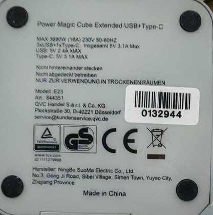 Power Magic Cube Steckdosenleiste USB USB-C Mehrfachsteckdose Würfel A2