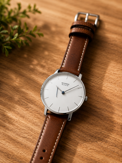 Withings Activité Uhr Schweizer Design Aktivitäts Schlaftracker Braun Armband